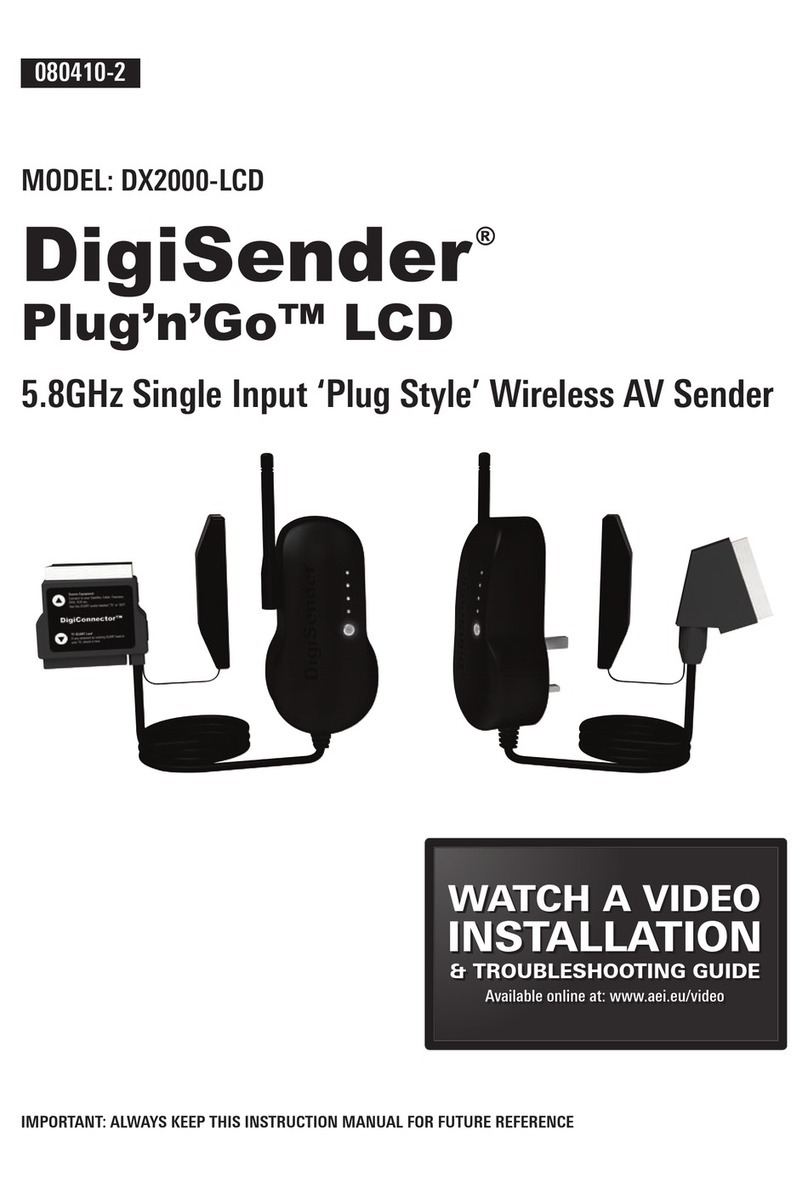 DigiSender Plug'n'Go DX2000-LCD Manuel utilisateur