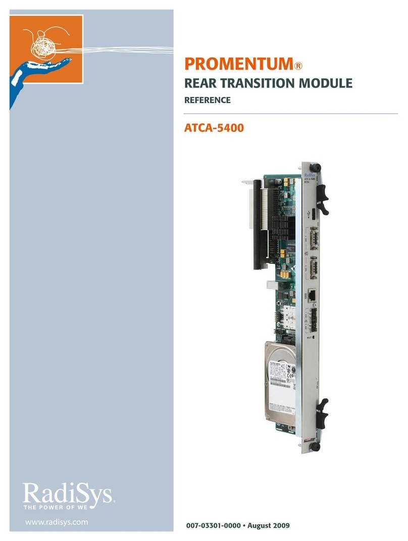 RadiSys ATCA-5400 RTM Manuel de service