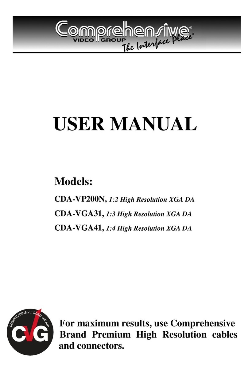 Comprehensive CDA-VP200N Manuel utilisateur Comprehensive CDA-VP200N Manuel utilisateur