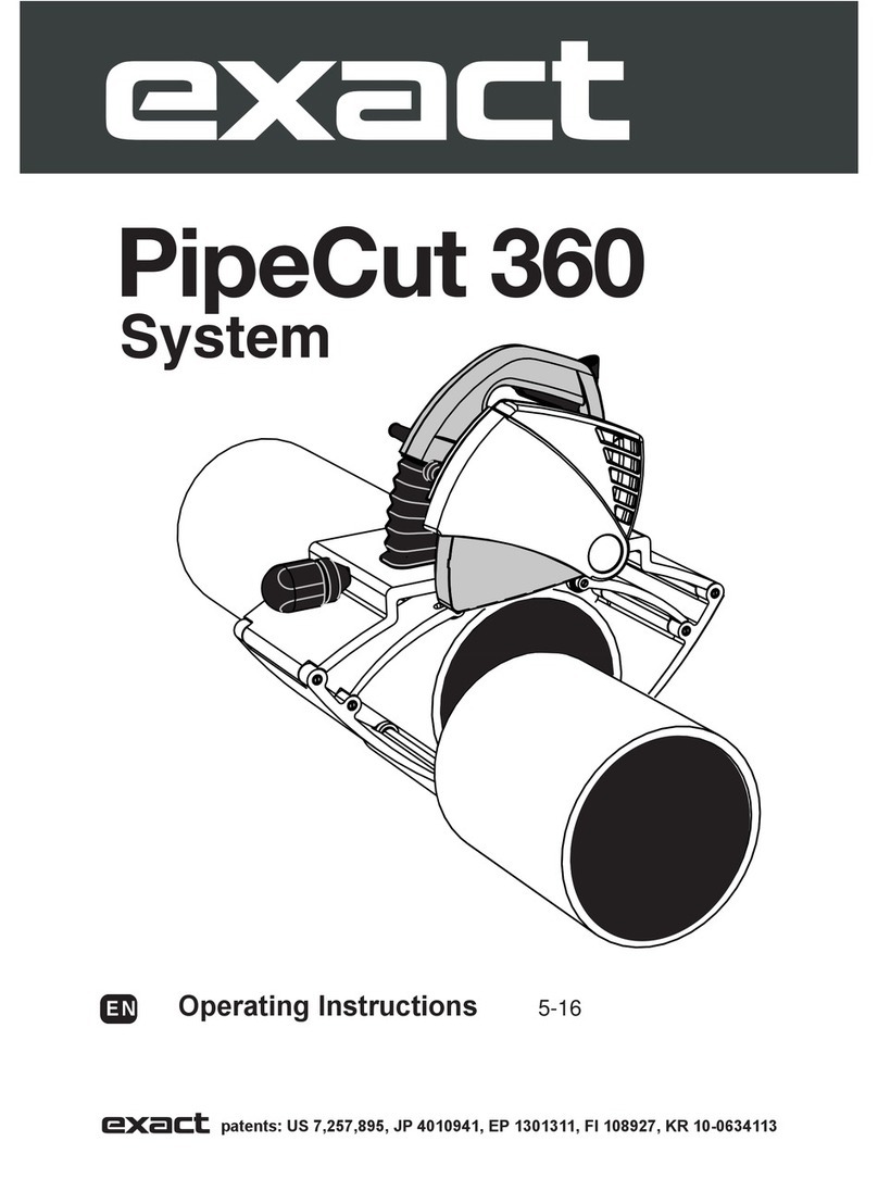 eXact PipeCut 360 system Manuel utilisateur