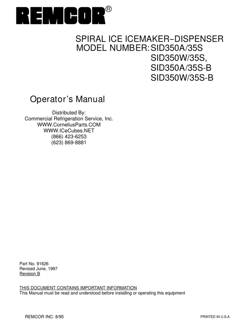 Remcor SID350A/35S Manuel utilisateur