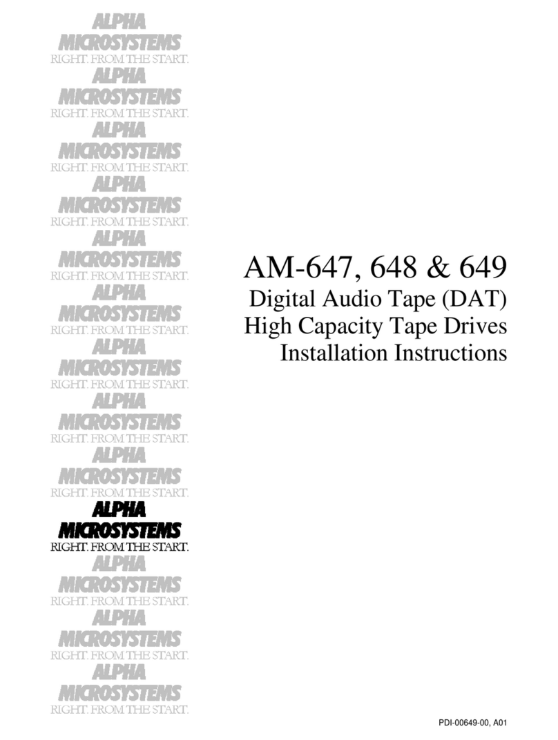 Alpha Microsystems AM-647 Manuel utilisateur
