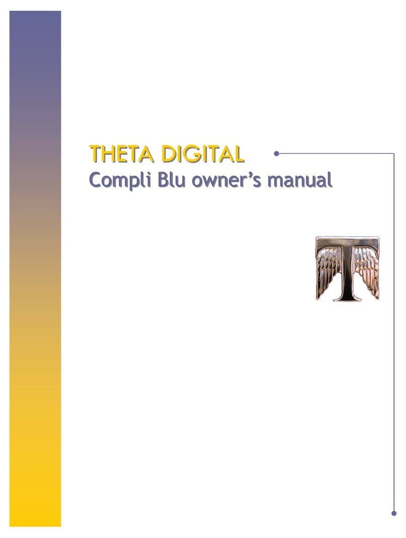 Theta Digital Compli Blu Manuel utilisateur Theta Digital Compli Blu Manuel utilisateur