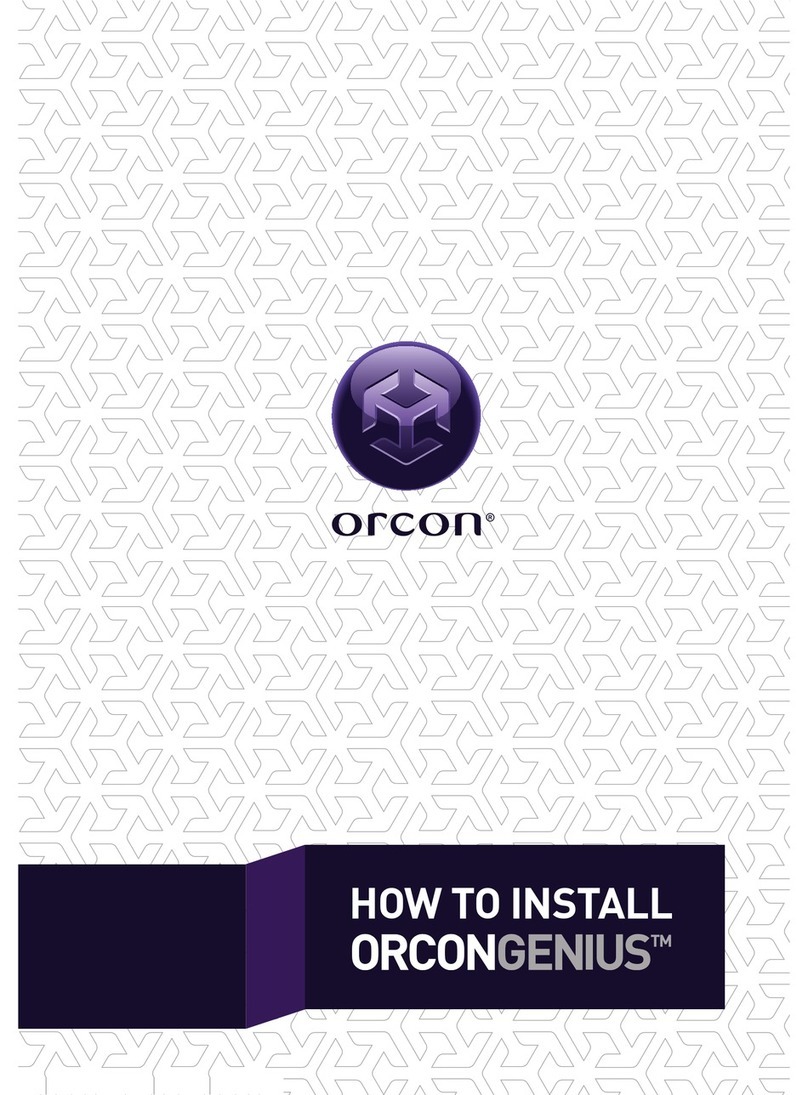 Orcon GENIUS Feuille d'instructions