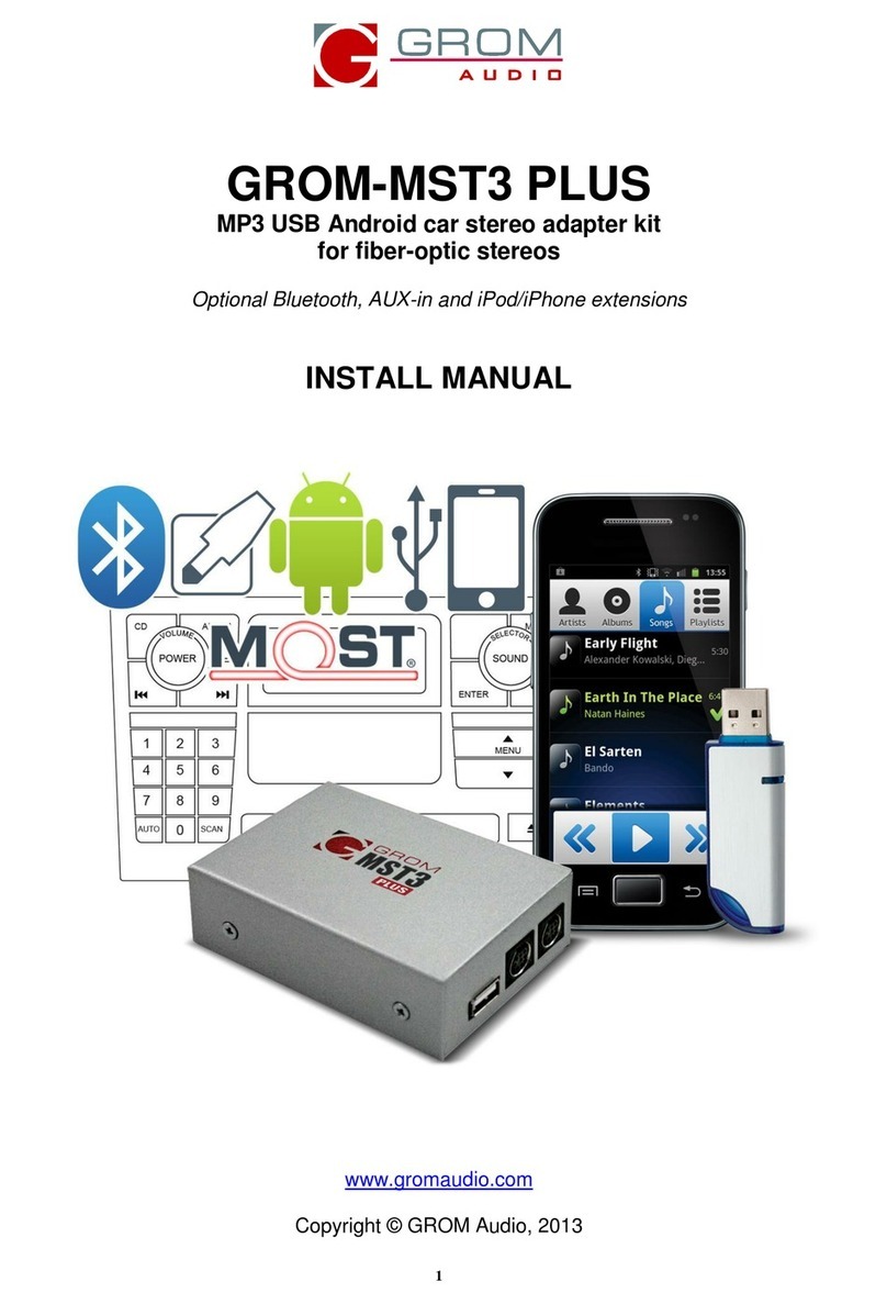 GROM Audio MST3 PLUS Manuel