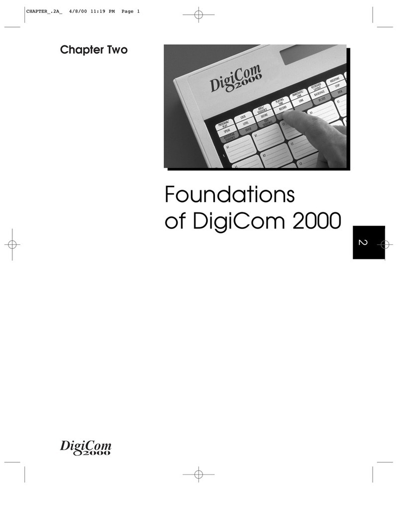 Digicom 2000 Manuel utilisateur Digicom 2000 Manuel utilisateur