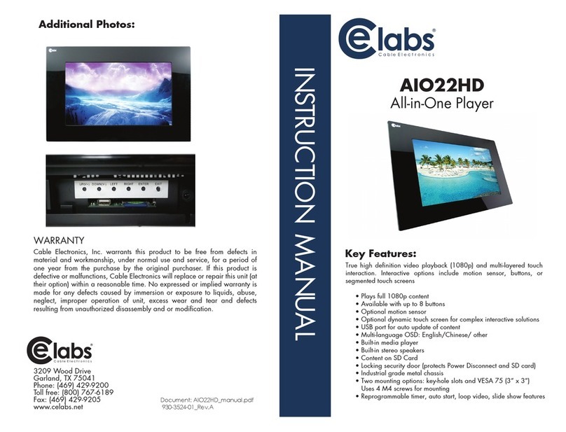 Celabs AIO22HD Manuel utilisateur Celabs AIO22HD Manuel utilisateur