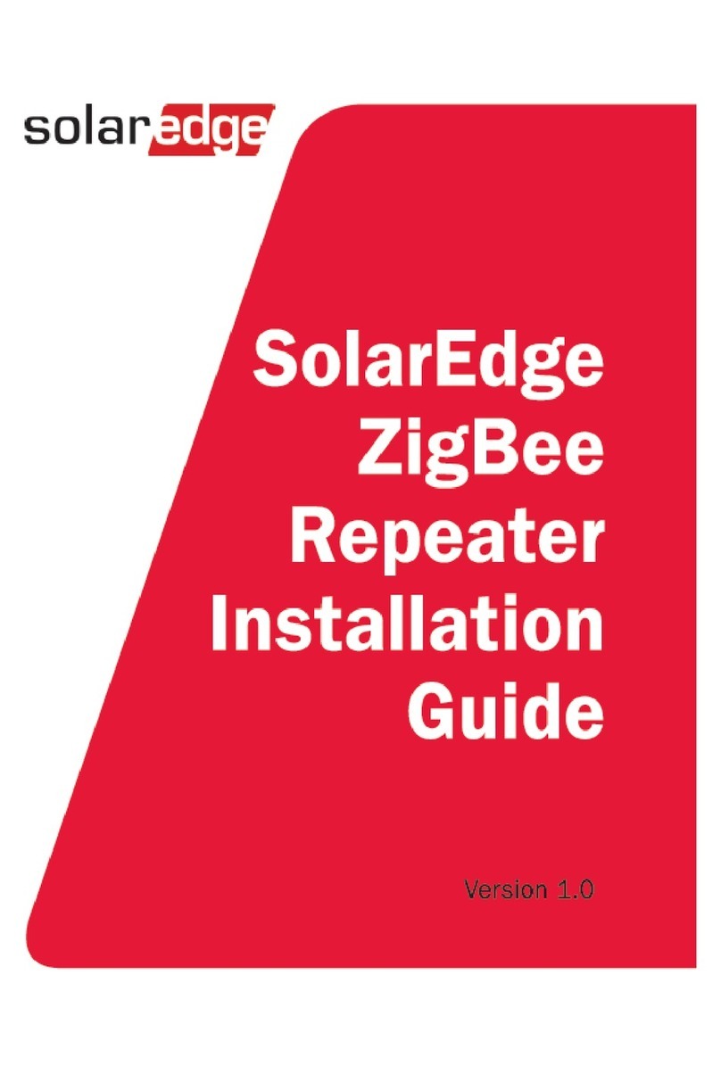 SolarEdge ZigBee Manuel utilisateur