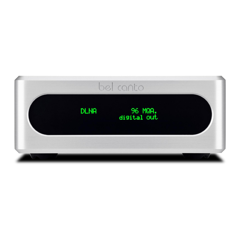 Bel Canto e.One series S125 Manuel utilisateur