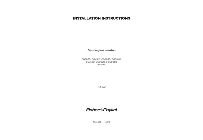 Fisher & Paykel CG302D Manuel utilisateur