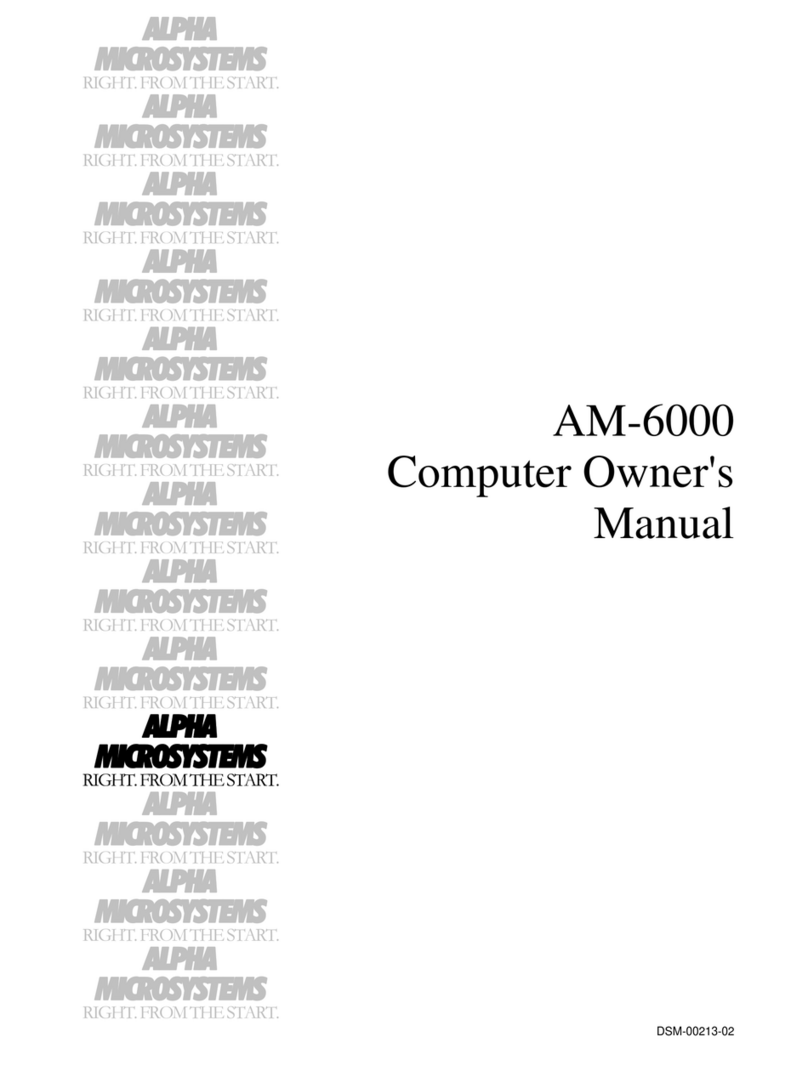 Alpha Microsystems AM-6000 Manuel utilisateur