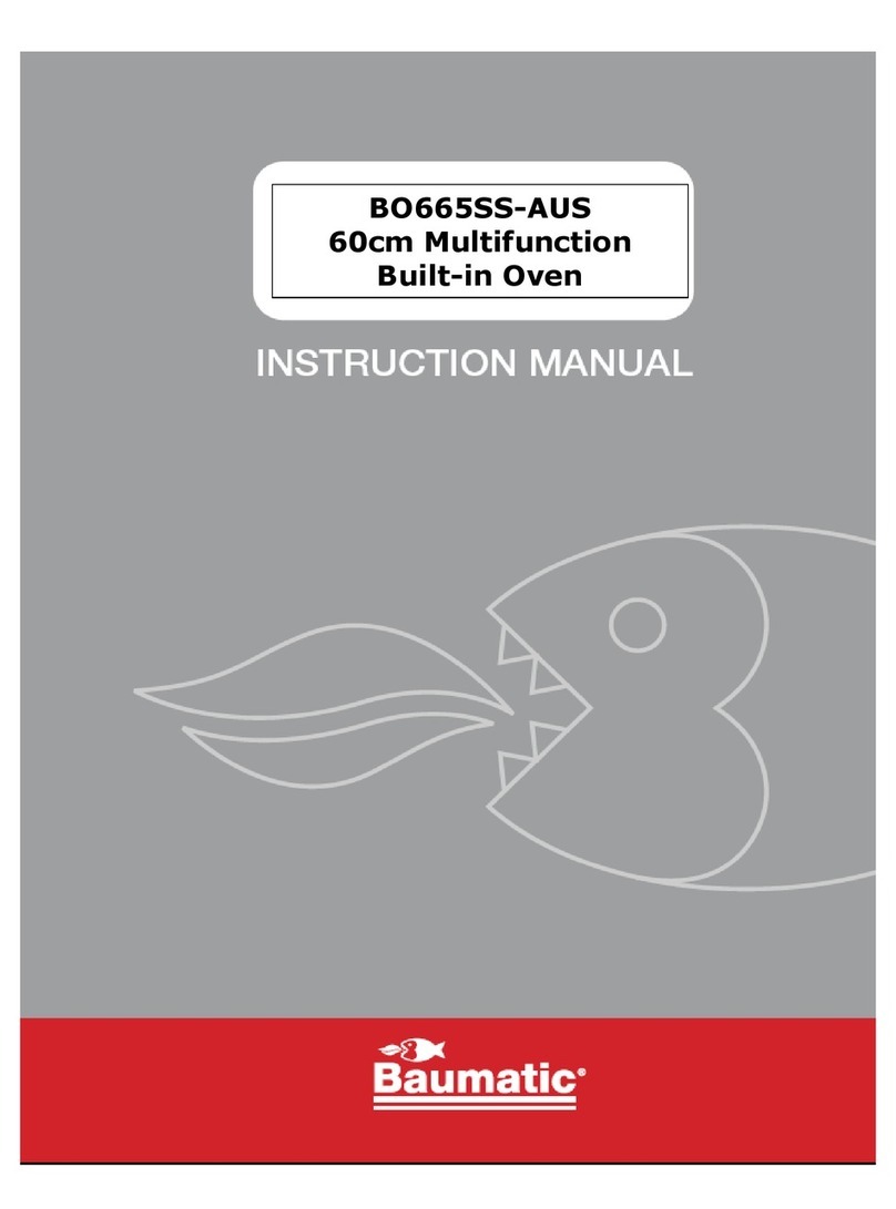 Baumatic BO665SS-AUS Manuel utilisateur Baumatic BO665SS-AUS Manuel utilisateur