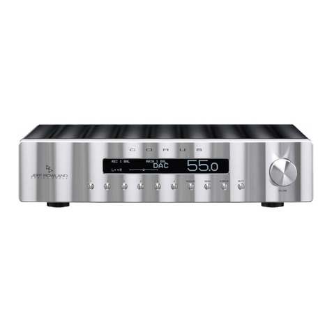 JEFF ROWLAND CRITERION Guide de démarrage rapide