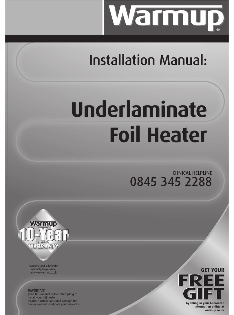 Warmup WLFH-140W Manuel utilisateur