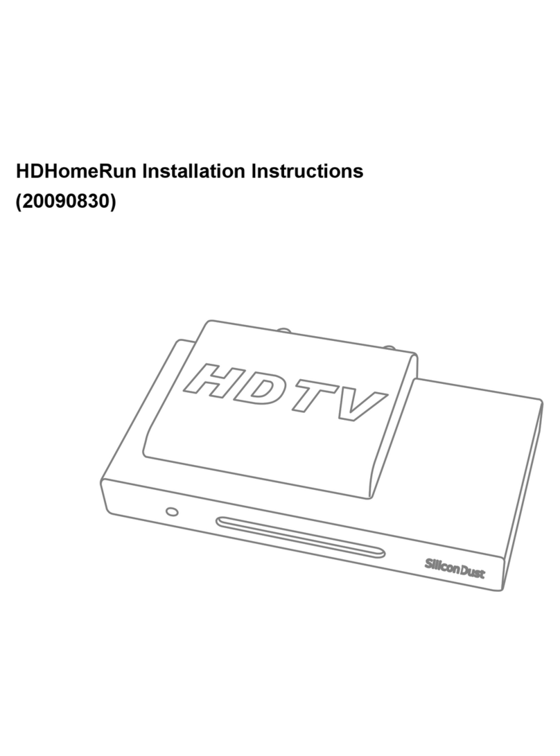SiliconDust HDHomeRun Manuel utilisateur