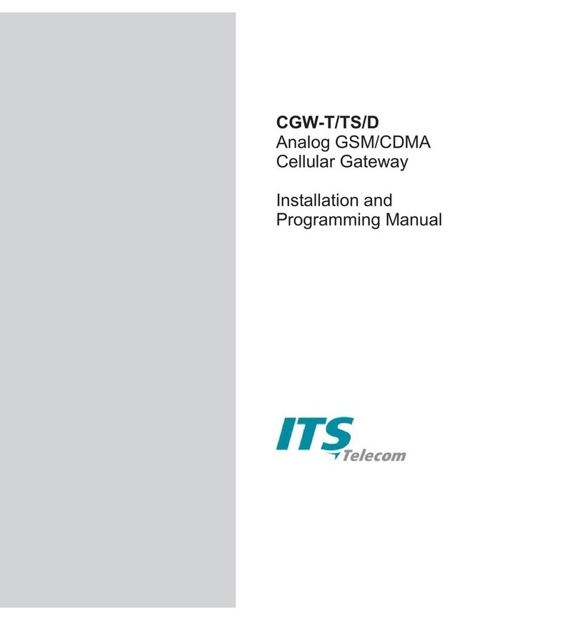 ITS Telecom CGW-T Instructions de montage