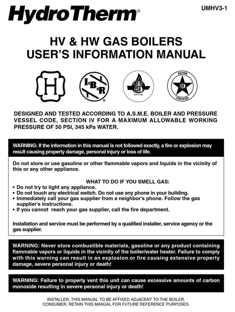 HydroTherm HV Mode d’emploi