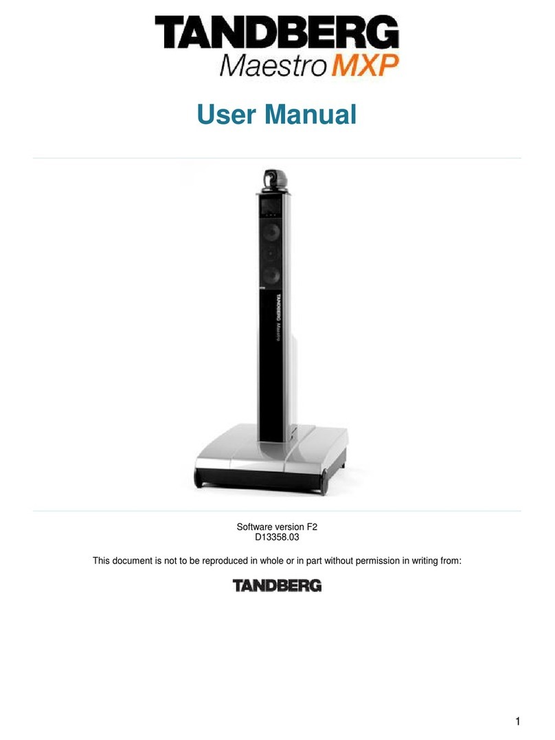 TANDBERG Maestro MXP Manuel utilisateur