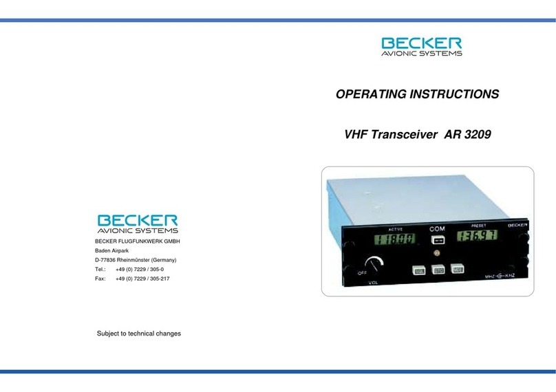 Becker AR 3209 Manuel utilisateur