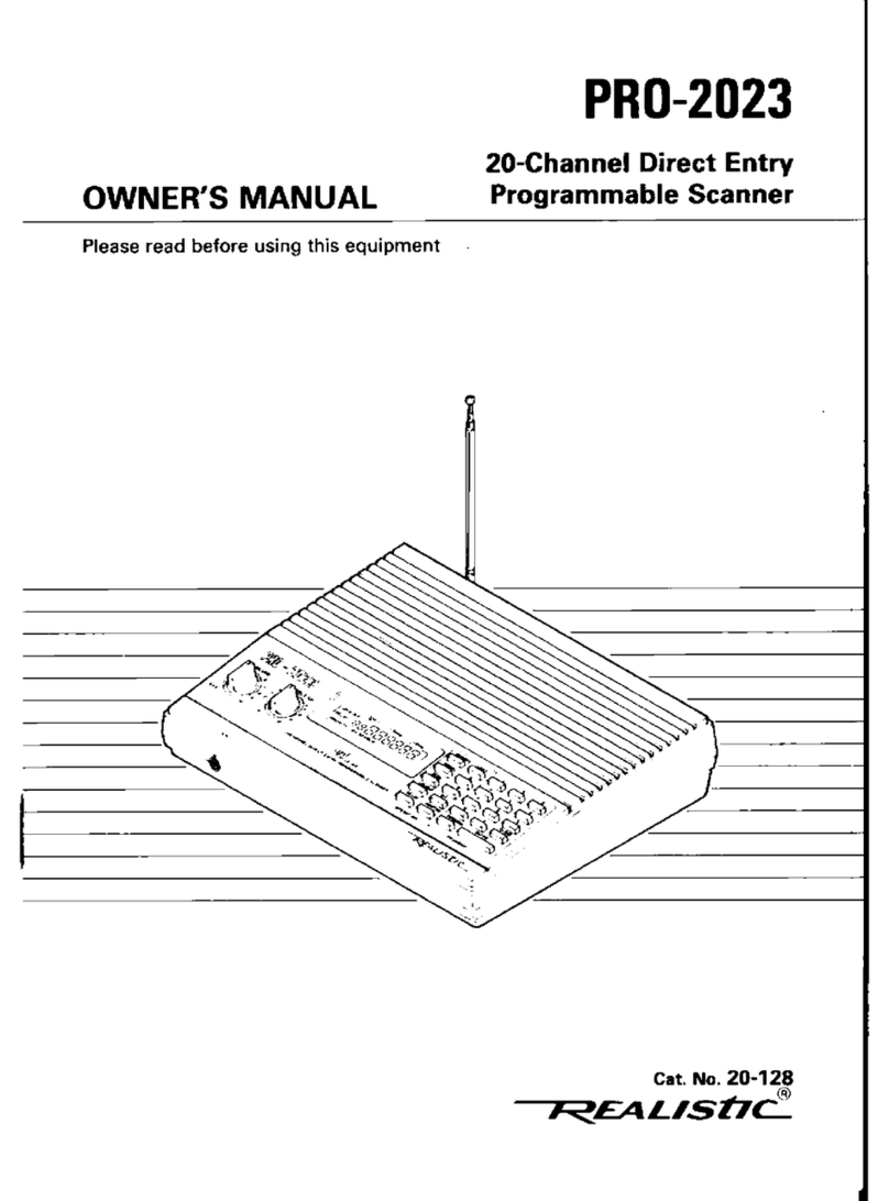Realistic PRO-2023 Manuel utilisateur Realistic PRO-2023 Manuel utilisateur