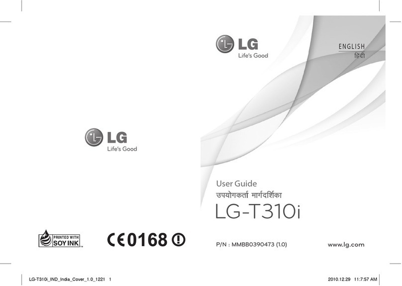 LG T310i Manuel utilisateur LG T310i Manuel utilisateur