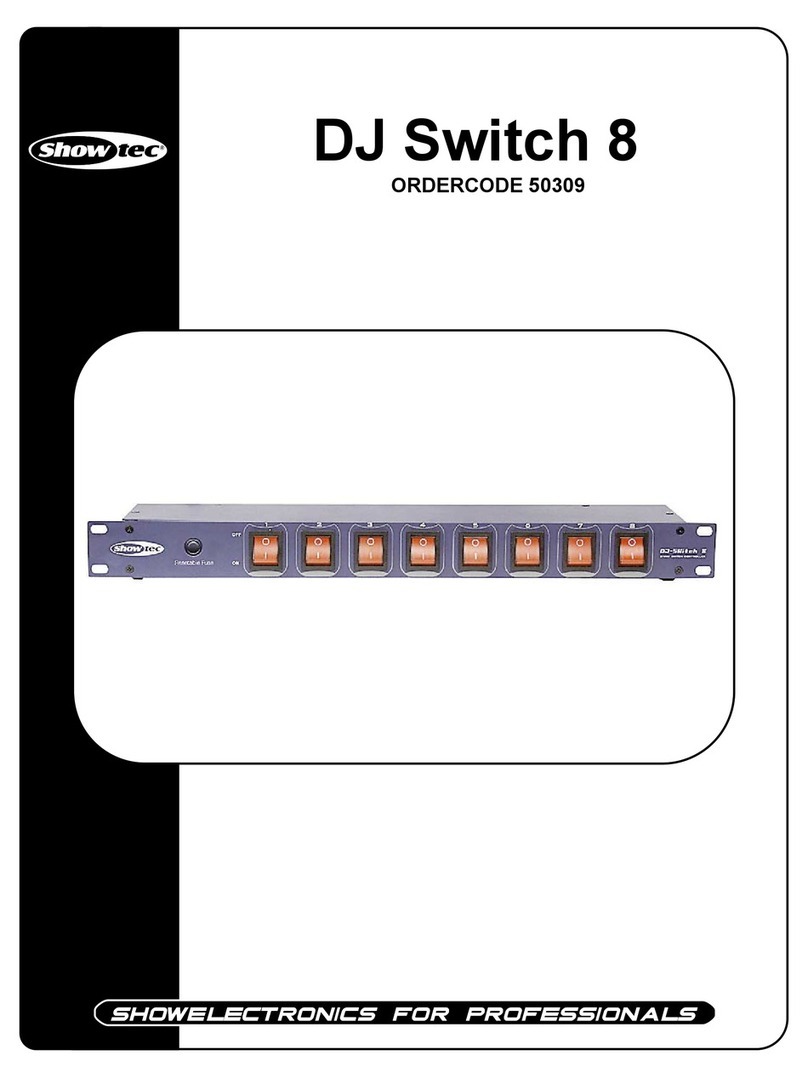 Show Tec DJ Switch 8 Manuel utilisateur