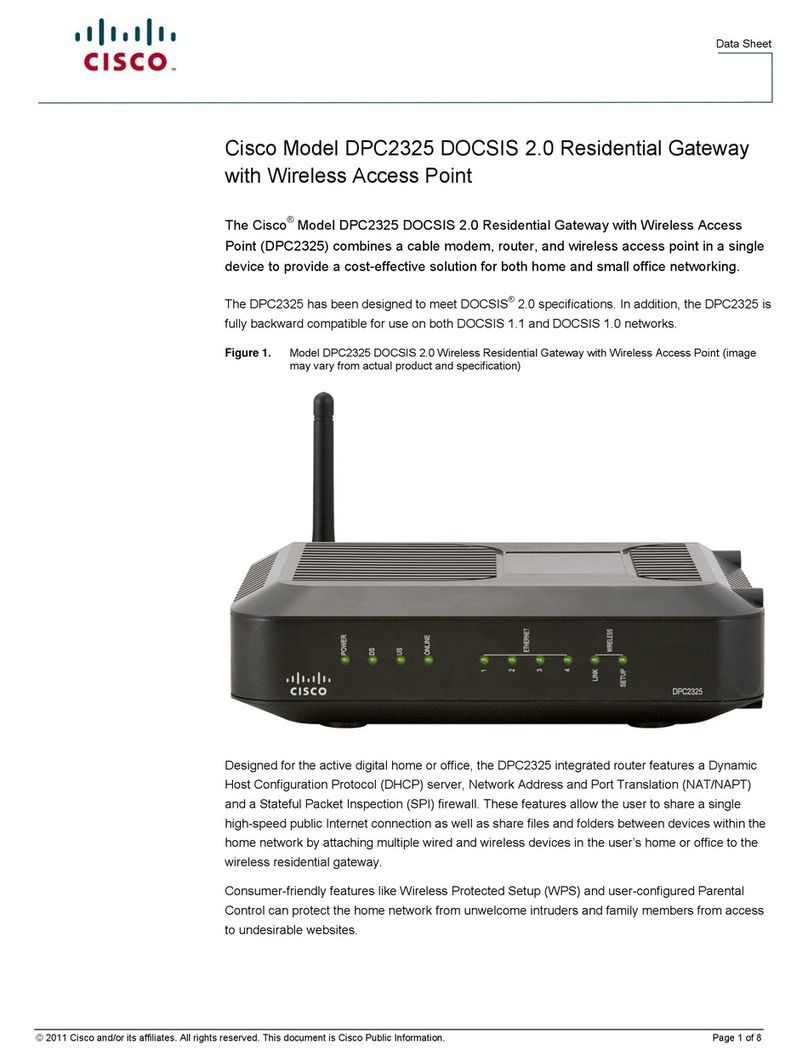 Cisco DPC2325 Manuel utilisateur