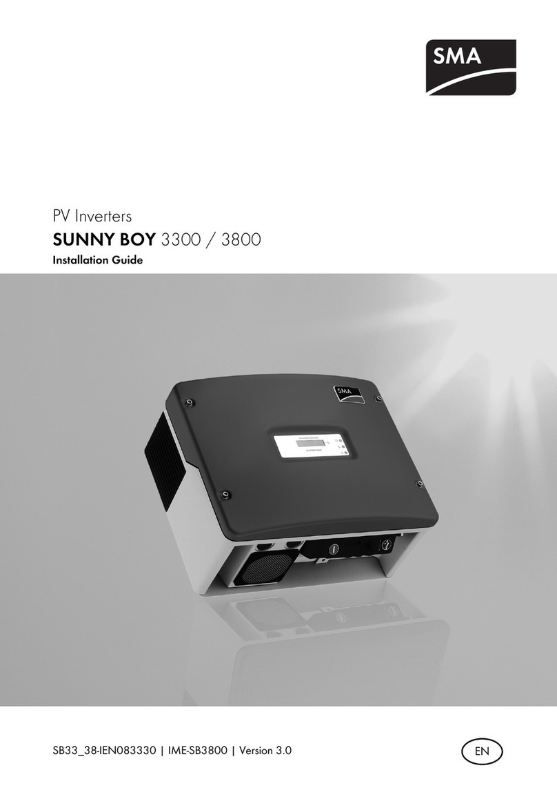 SMA SUNNY BOY 3800 Manuel utilisateur