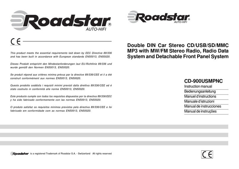 Roadstar CD-900USMPNC Manuel utilisateur