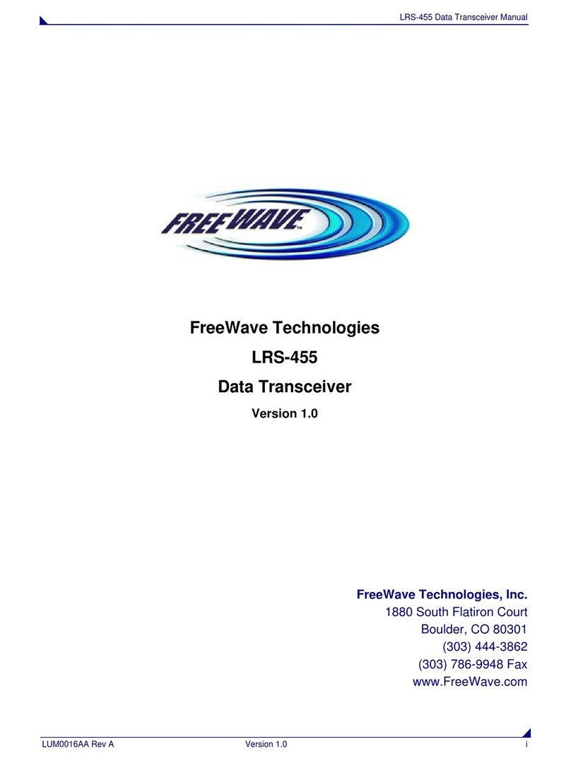 FreeWave LRS455 SERIES Manuel utilisateur