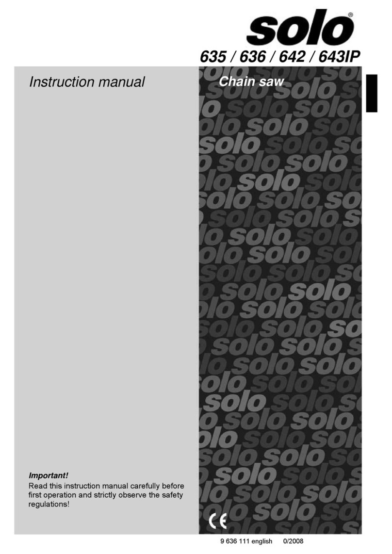 Solo 635 Manuel utilisateur Solo 635 Manuel utilisateur