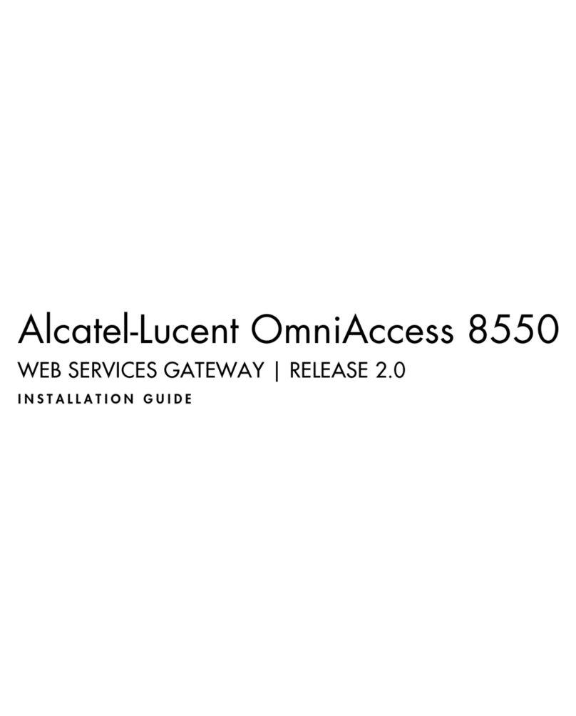 Alcatel-Lucent OmniAccess 8550 Manuel utilisateur