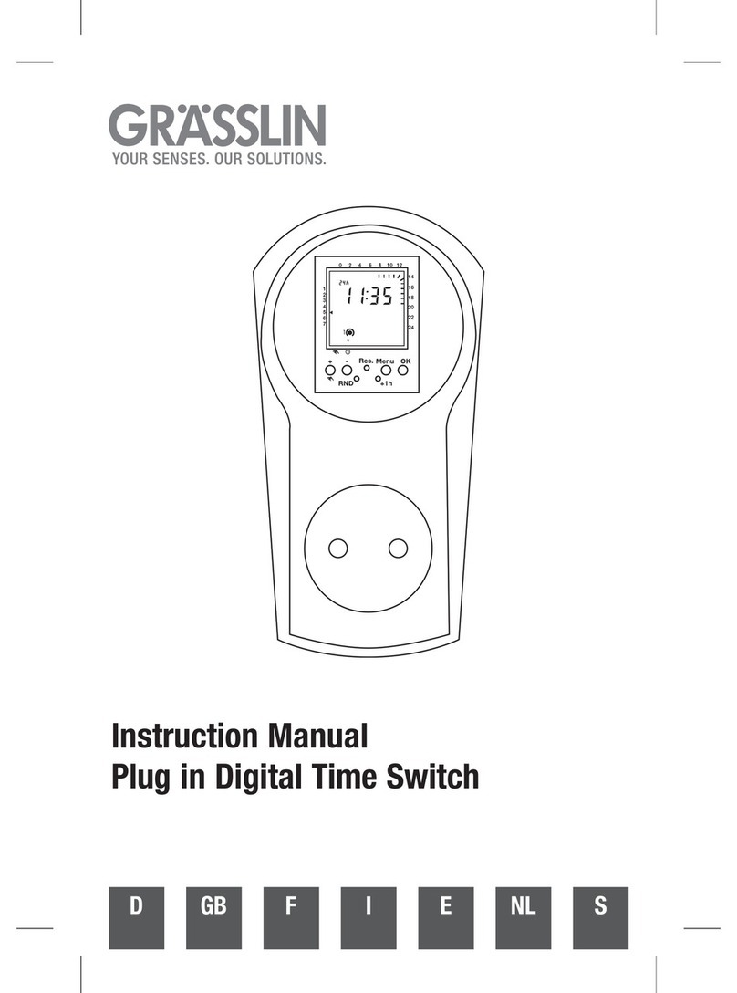 Grasslin Plug in Digital Time Switch Manuel utilisateur