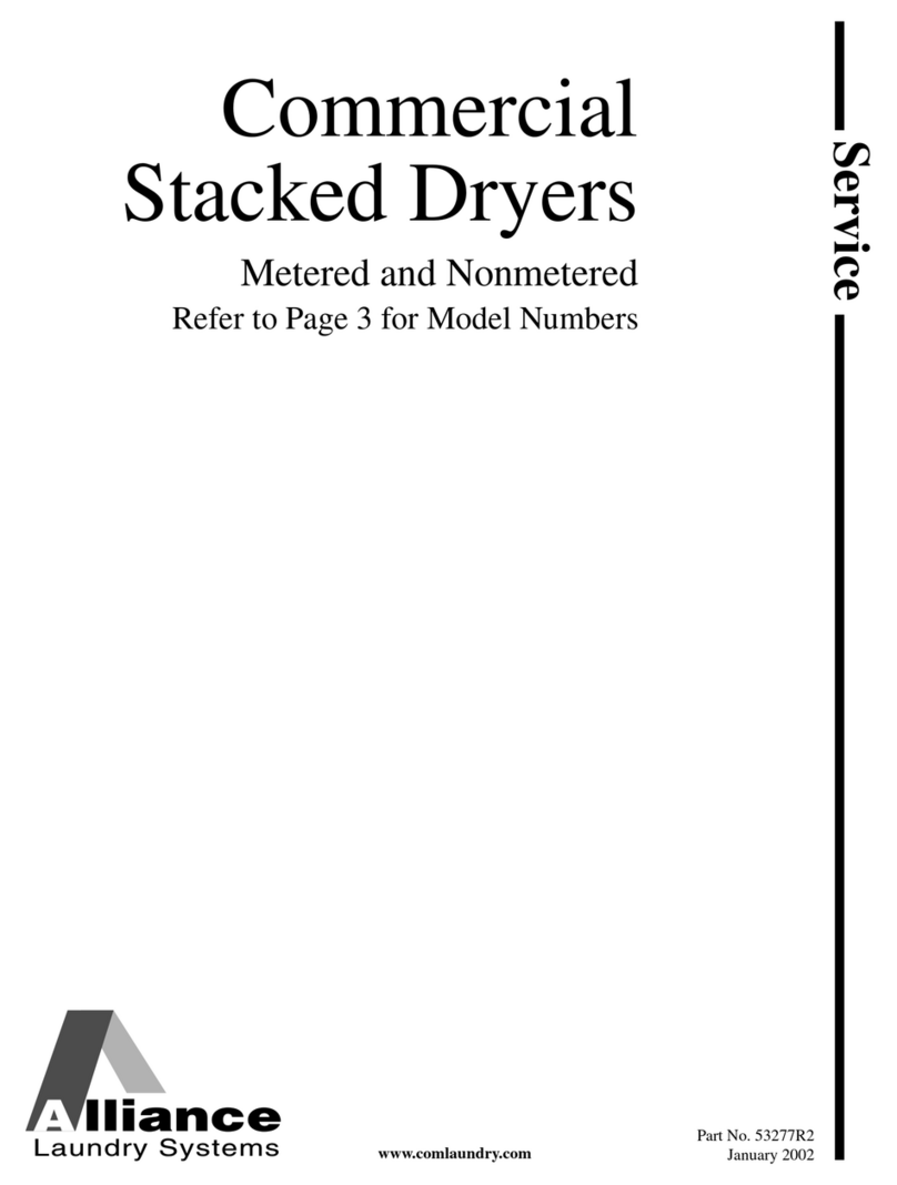 Alliance Laundry Systems SE5130 Instructions de montage Alliance Laundry Systems SE5130 Instructions de montage