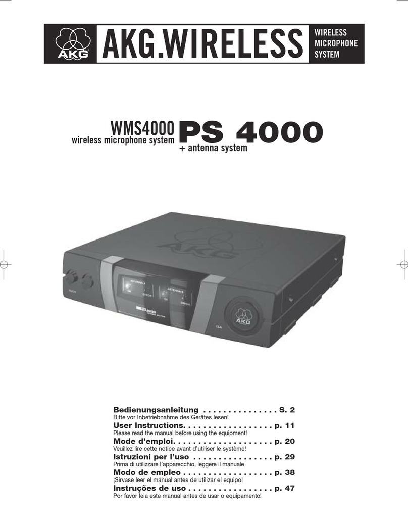AKG WMS 4000 Manuel utilisateur