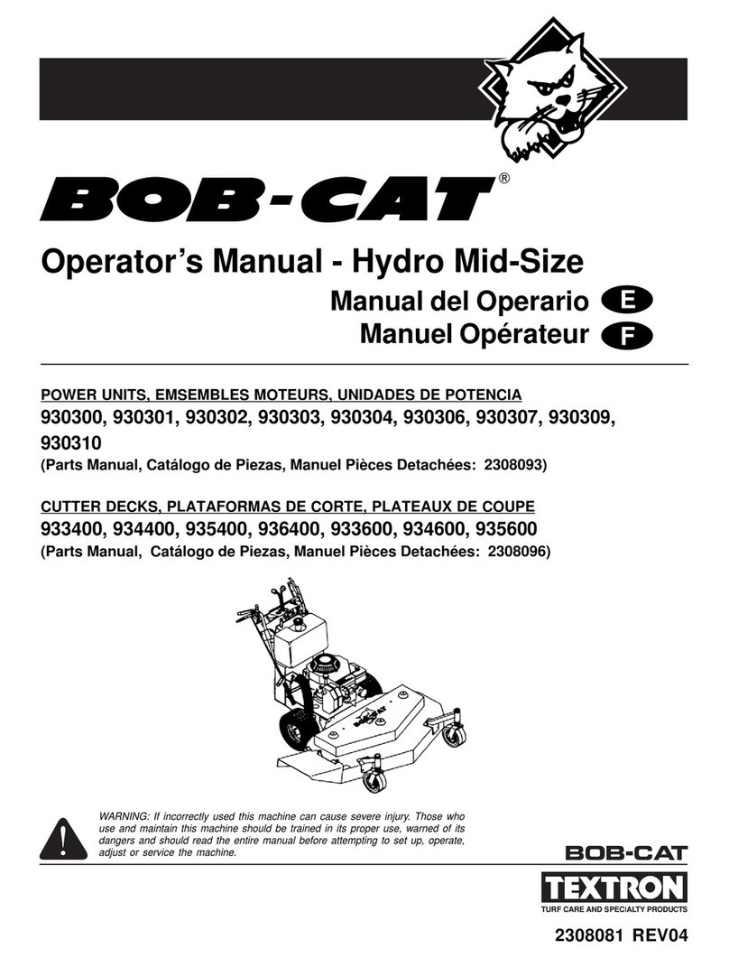 Textron Bob-Cat Manuel utilisateur Textron Bob-Cat Manuel utilisateur