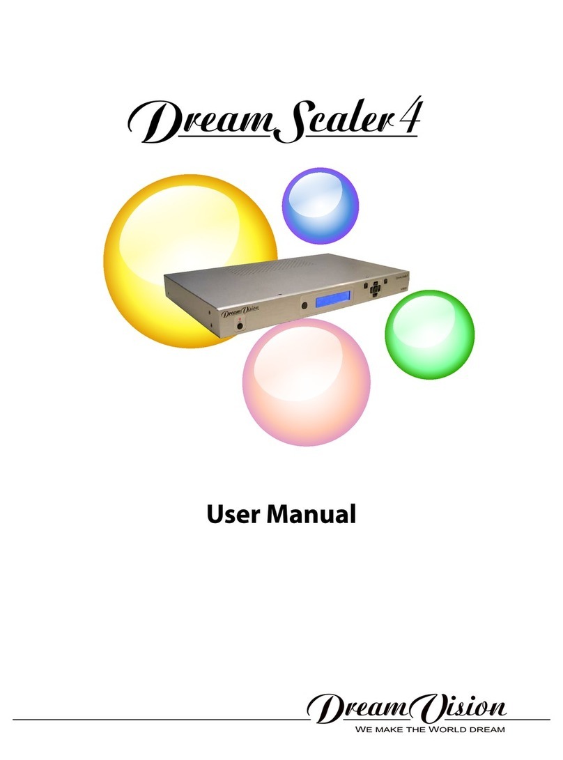 Dream Vision DreamScaler4 Manuel utilisateur Dream Vision DreamScaler4 Manuel utilisateur
