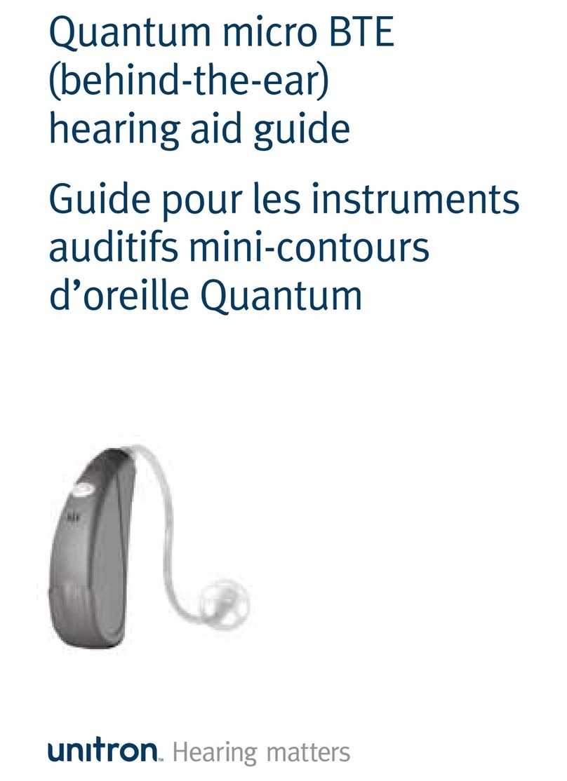 Unitron Quantum micro BTE Manuel utilisateur