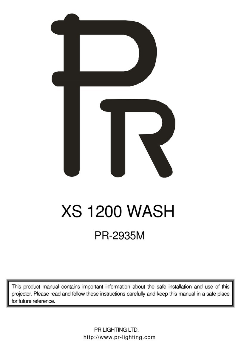 PR Lighting PR-2935M Manuel utilisateur