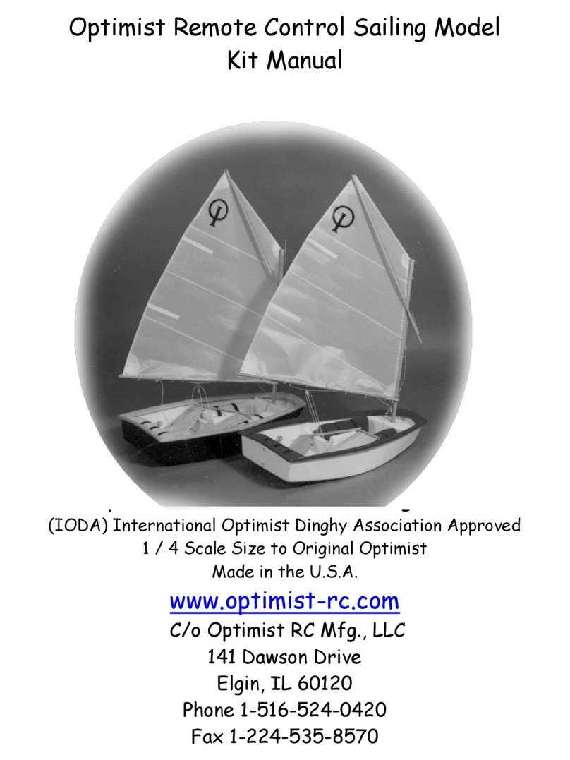Optimist RC Mfg Optimist Remote Control Sailing Manuel