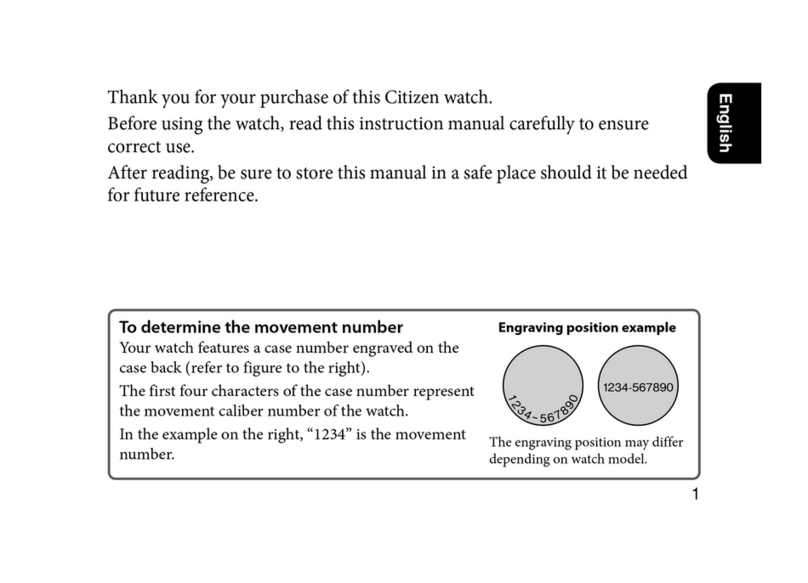 Citizen 901 Manuel utilisateur