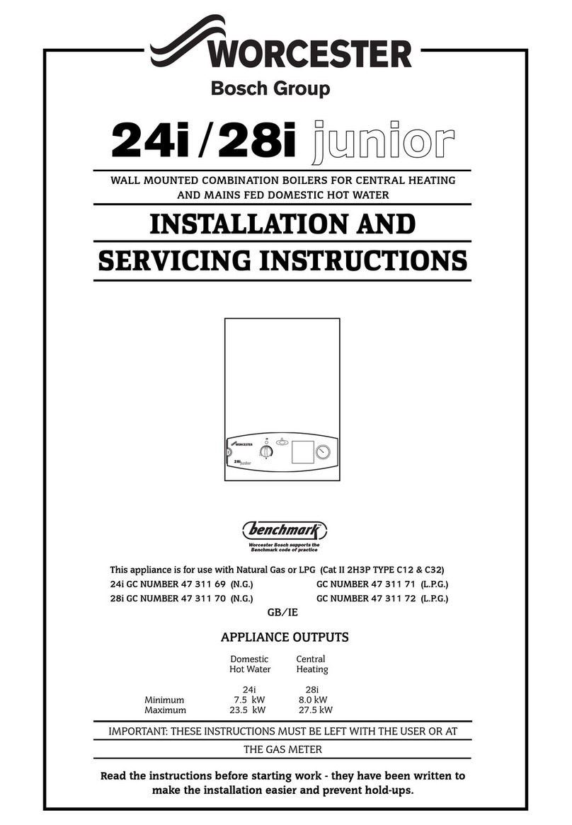 Worcester 24ijunior Guide de l'utilisateur