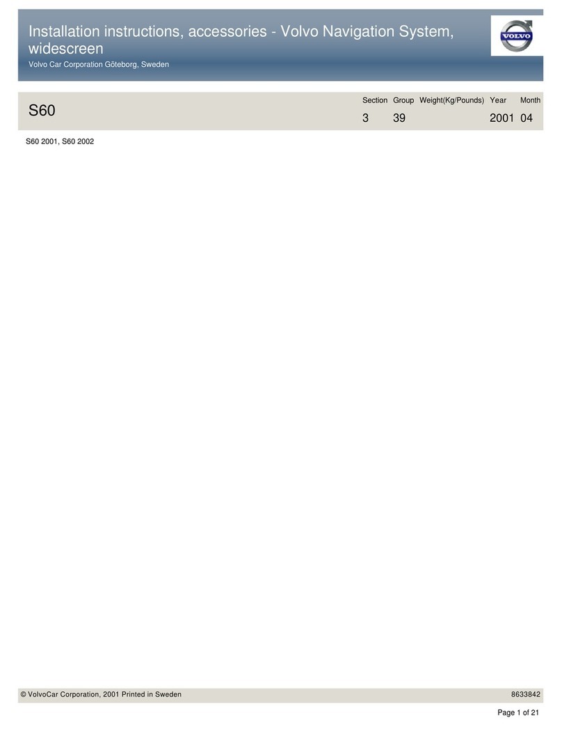 Volvo Navigation System Manuel utilisateur