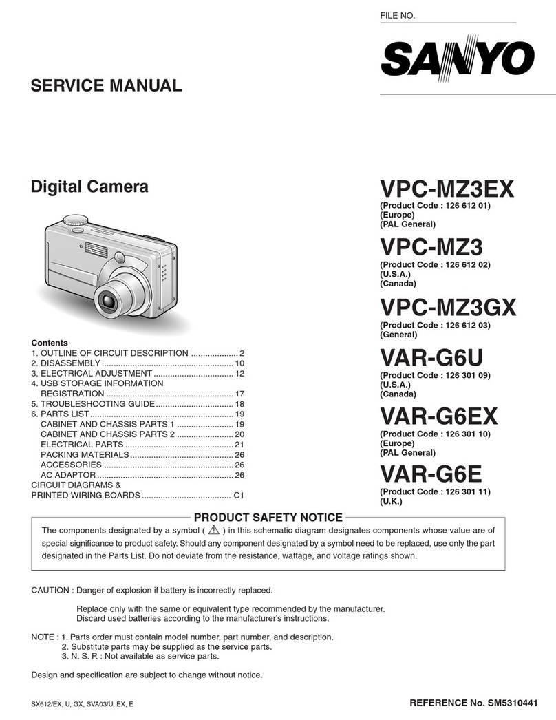 Sanyo VPC-MZ3EX Manuel utilisateur