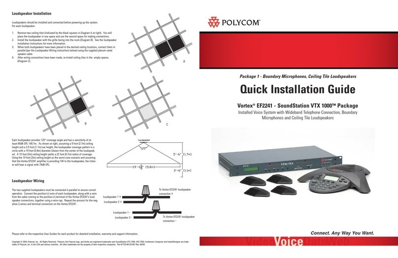 Polycom Vortex EF2241 Manuel utilisateur