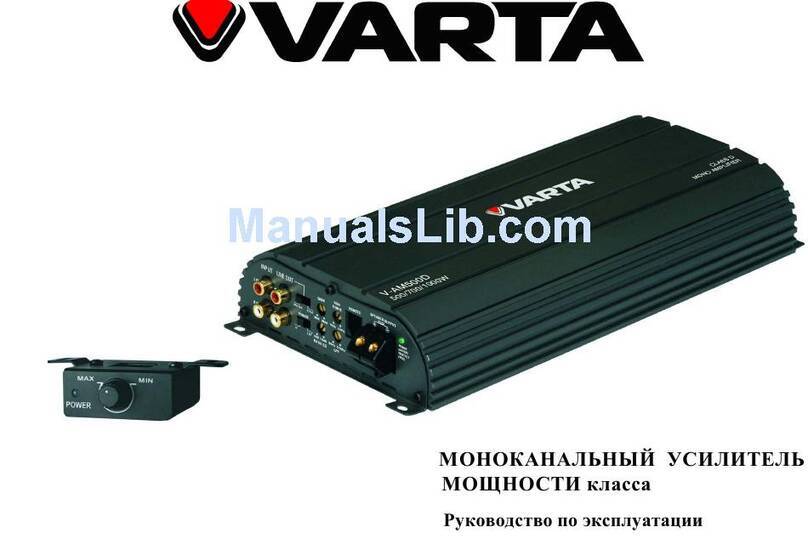 Varta V-AM500D Manuel utilisateur Varta V-AM500D Manuel utilisateur