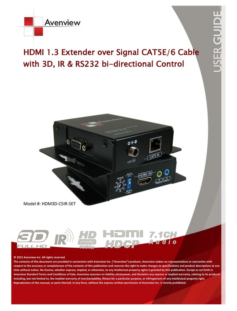 Avenview HDM3D-C5IR-SET Manuel utilisateur