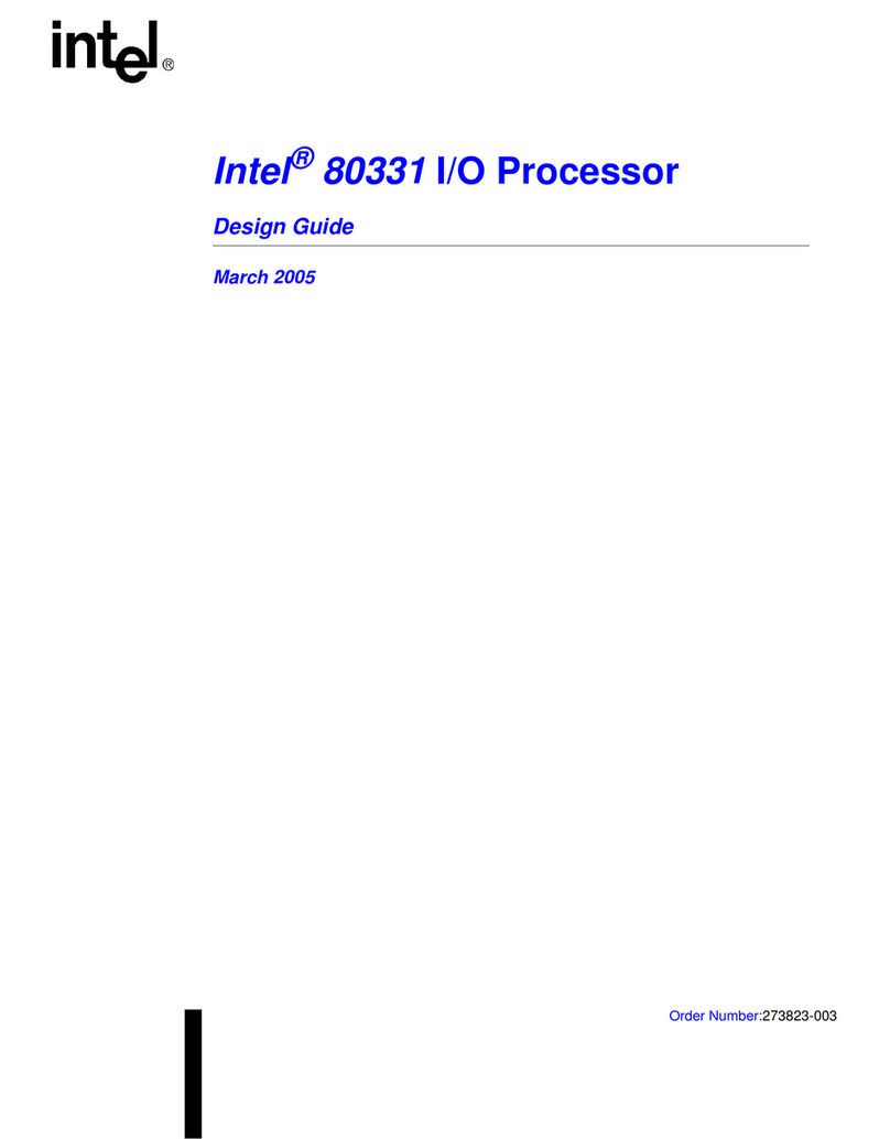 Intel 80331 Mode d’emploi