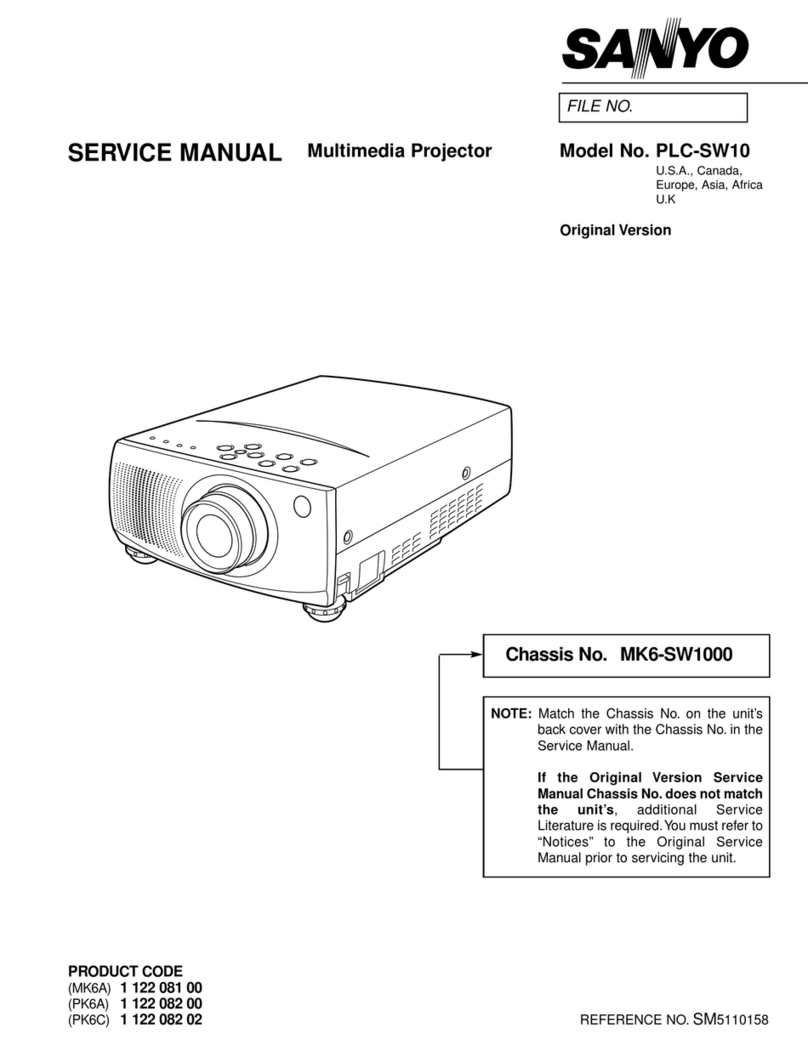 Sanyo PLC-SW10 Manuel utilisateur