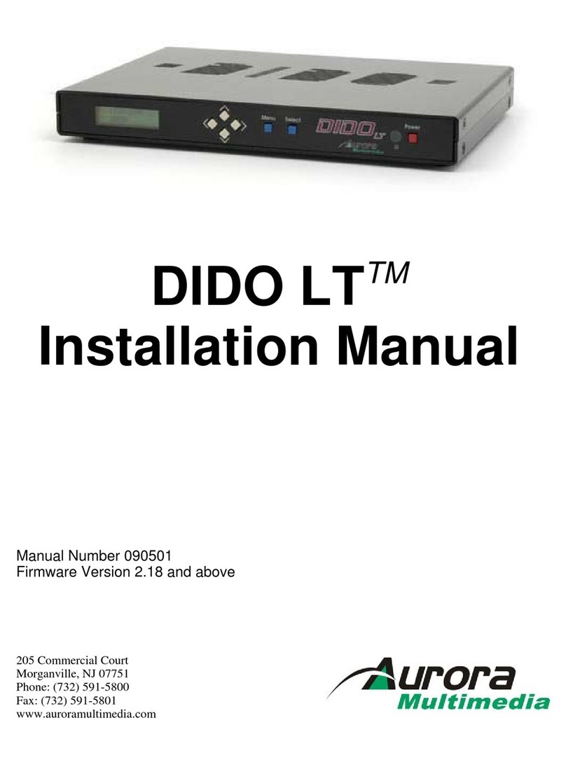 Aurora Multimedia DIDO LT Manuel utilisateur